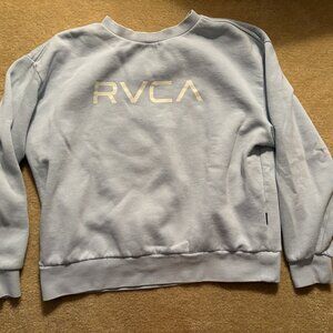 RVCA Youth Boys Girls Crew Neck Sweatshirt Pullover Light Blue, Size Large